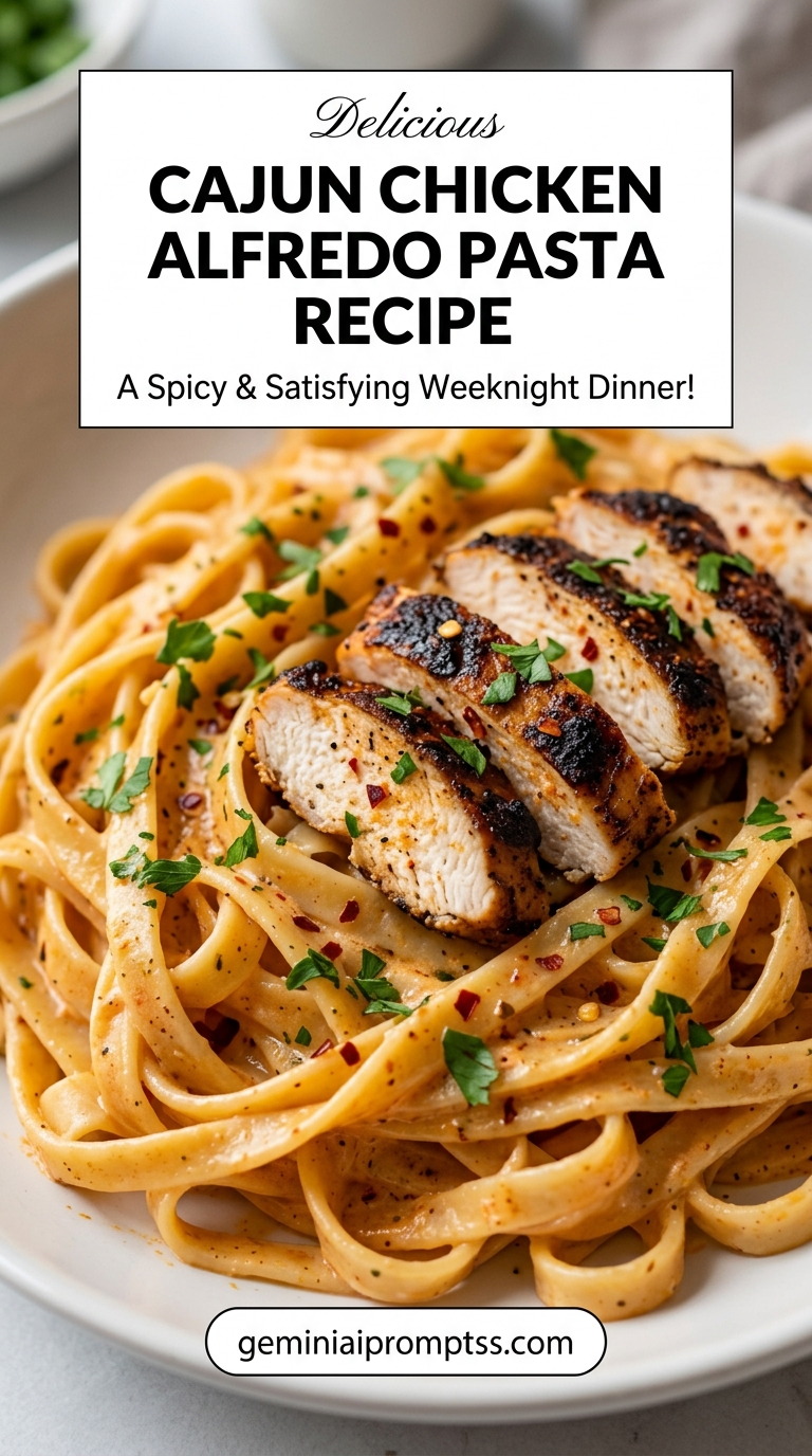 Cajun Chicken Alfredo Pasta Recipes finished recipe