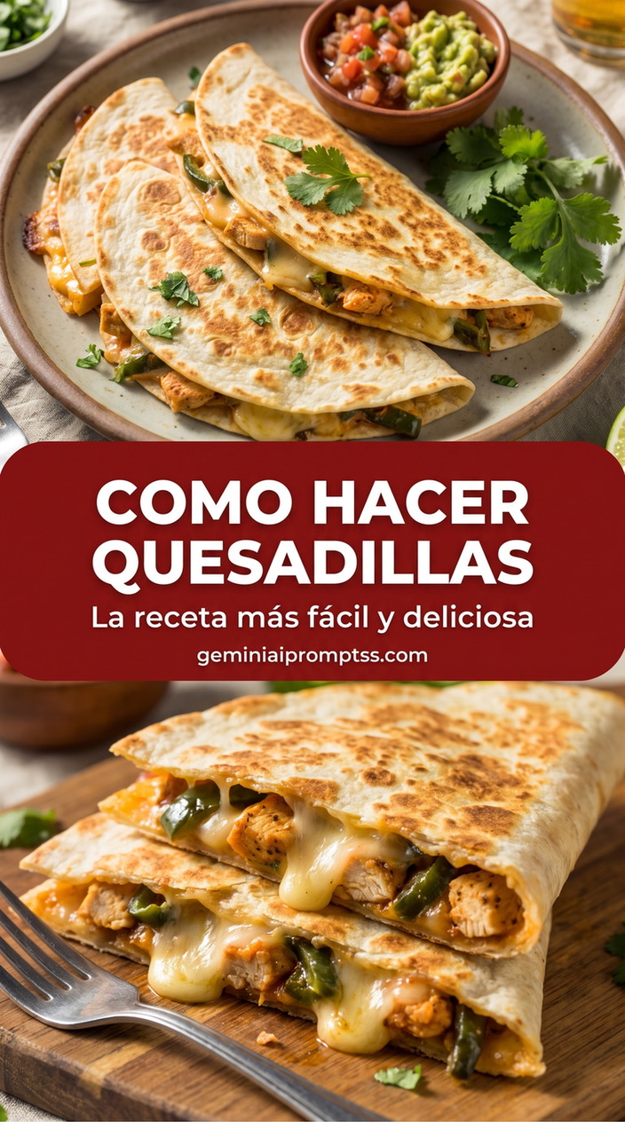 Como hacer quesadillas showing browned tortilla wedges with a melted savory filling