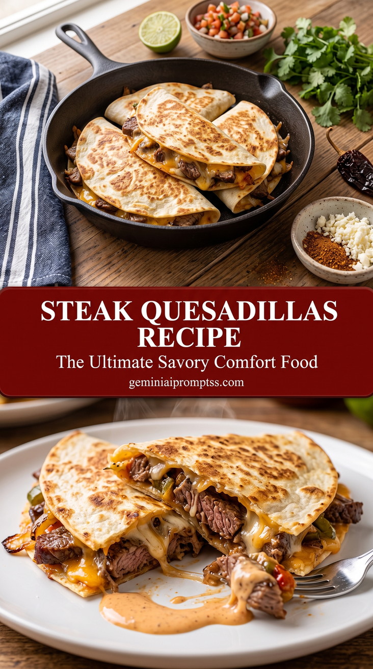 Steak and Pepper Quesadillas finished dish with steak and pepper quesadillas