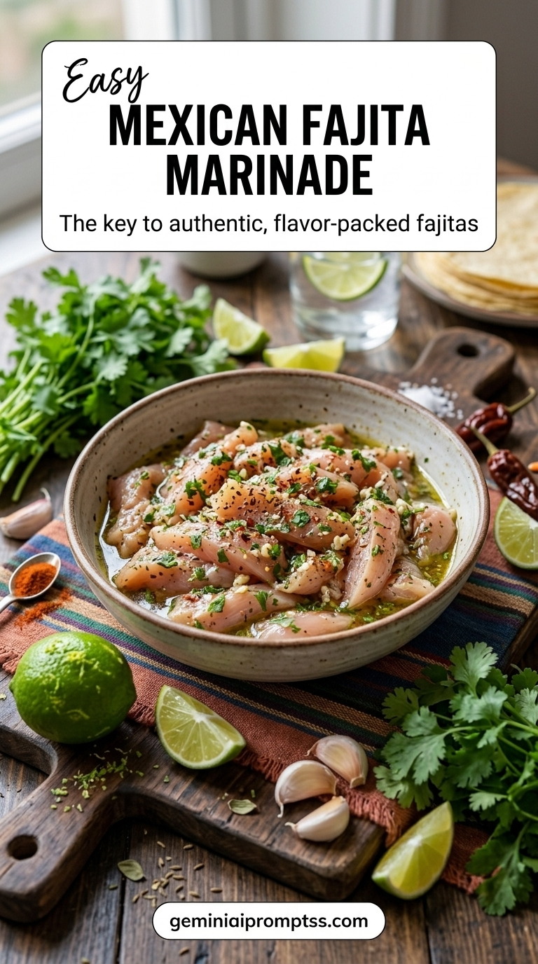Mexican Fajita Marinade finished recipe with a simple home-cooked method