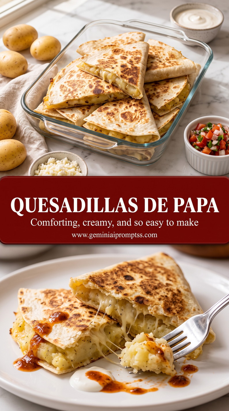Potato Quesadillas with Cheese and Roasted Poblano finished dish with potato quesadillas with cheese and roasted poblano