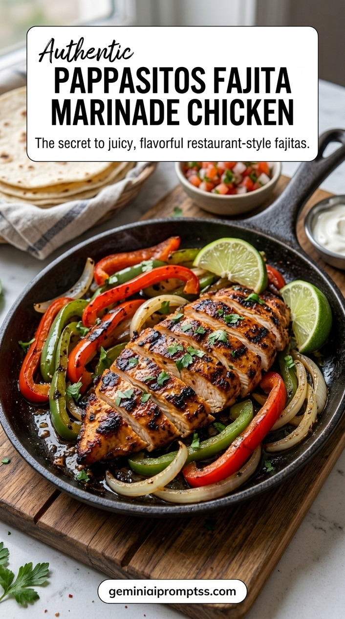 Pappasitos Fajita Marinade Chicken finished recipe with a simple home-cooked method