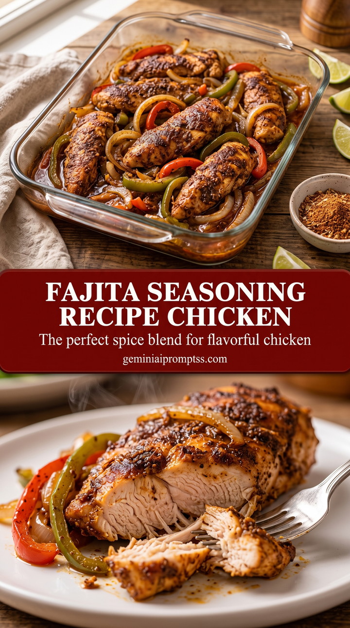 Fajita-Seasoned Roasted Chicken with Peppers finished dish with fajita-seasoned roasted chicken with peppers