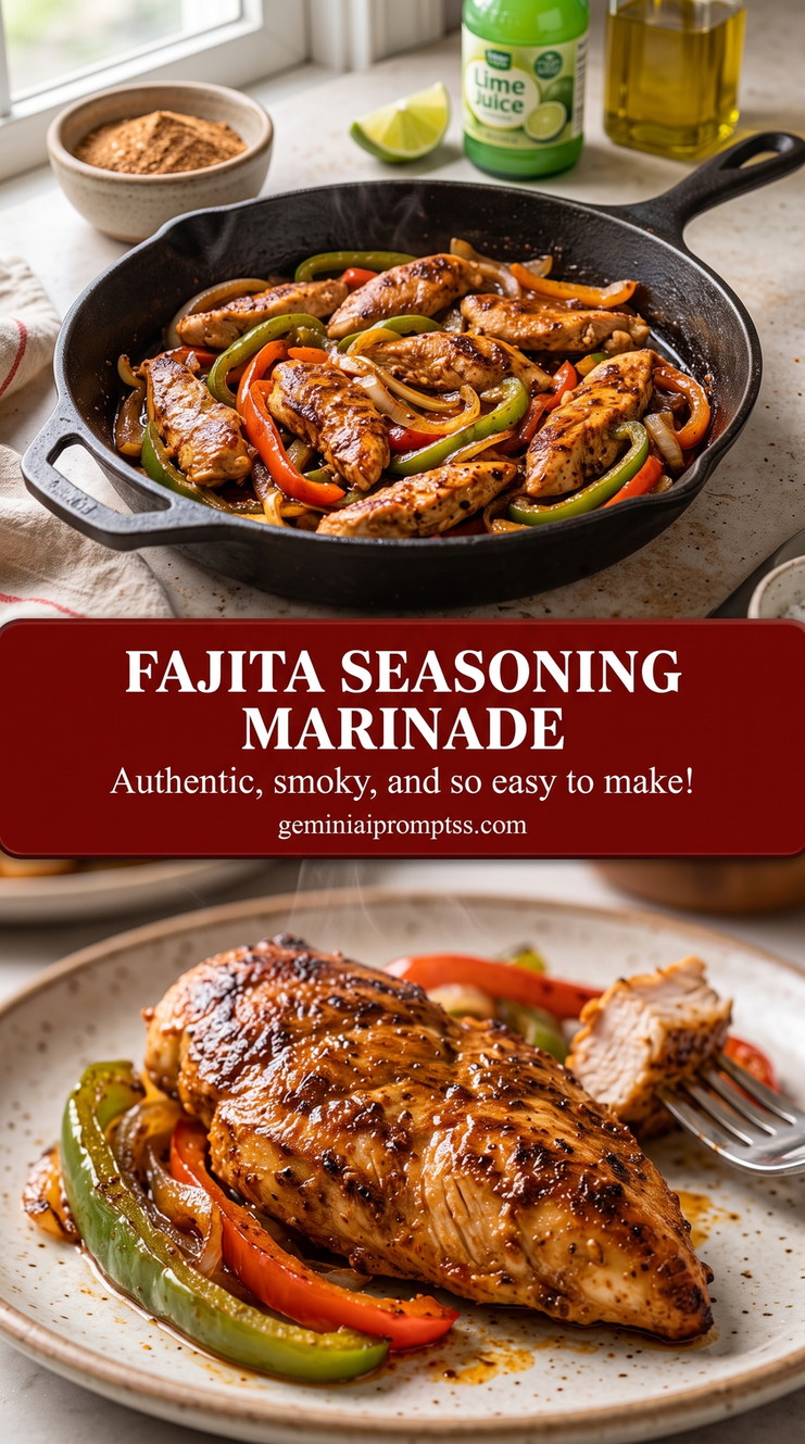Smoky Lime Fajita Marinade with Chicken finished dish with smoky lime fajita marinade with chicken
