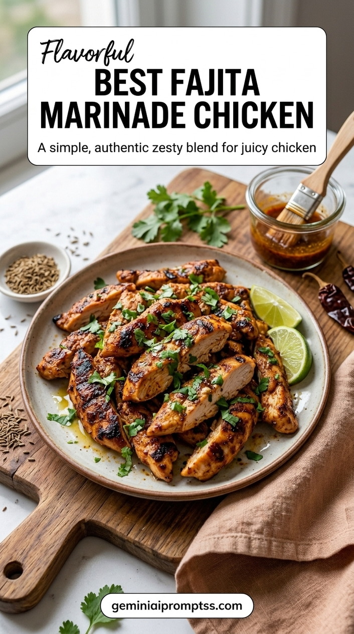 Best Fajita Marinade Chicken finished recipe with a simple home-cooked method