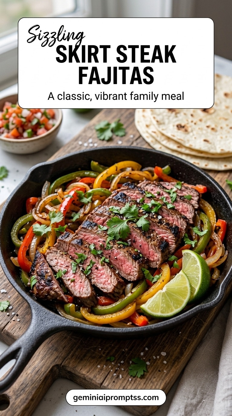 Skirt Steak Fajita Recipe finished recipe with thin-cut steak