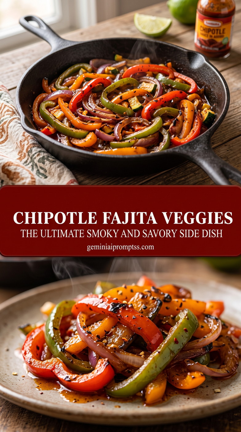 Chipotle-Style Fajita Veggies finished dish with chipotle-style fajita veggies