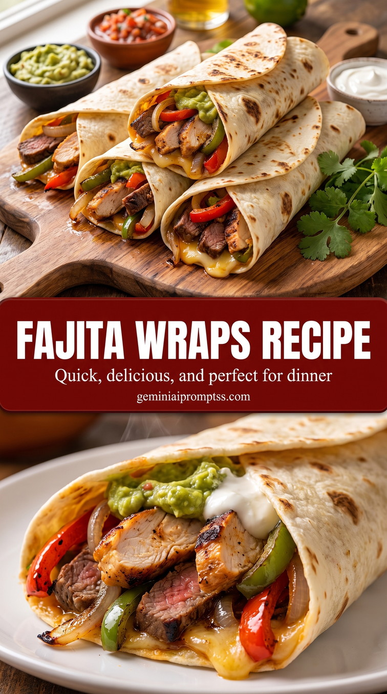 fajita wraps with black beans and avocado with seared chicken, peppers, black beans, avocado, and a creamy lime filling