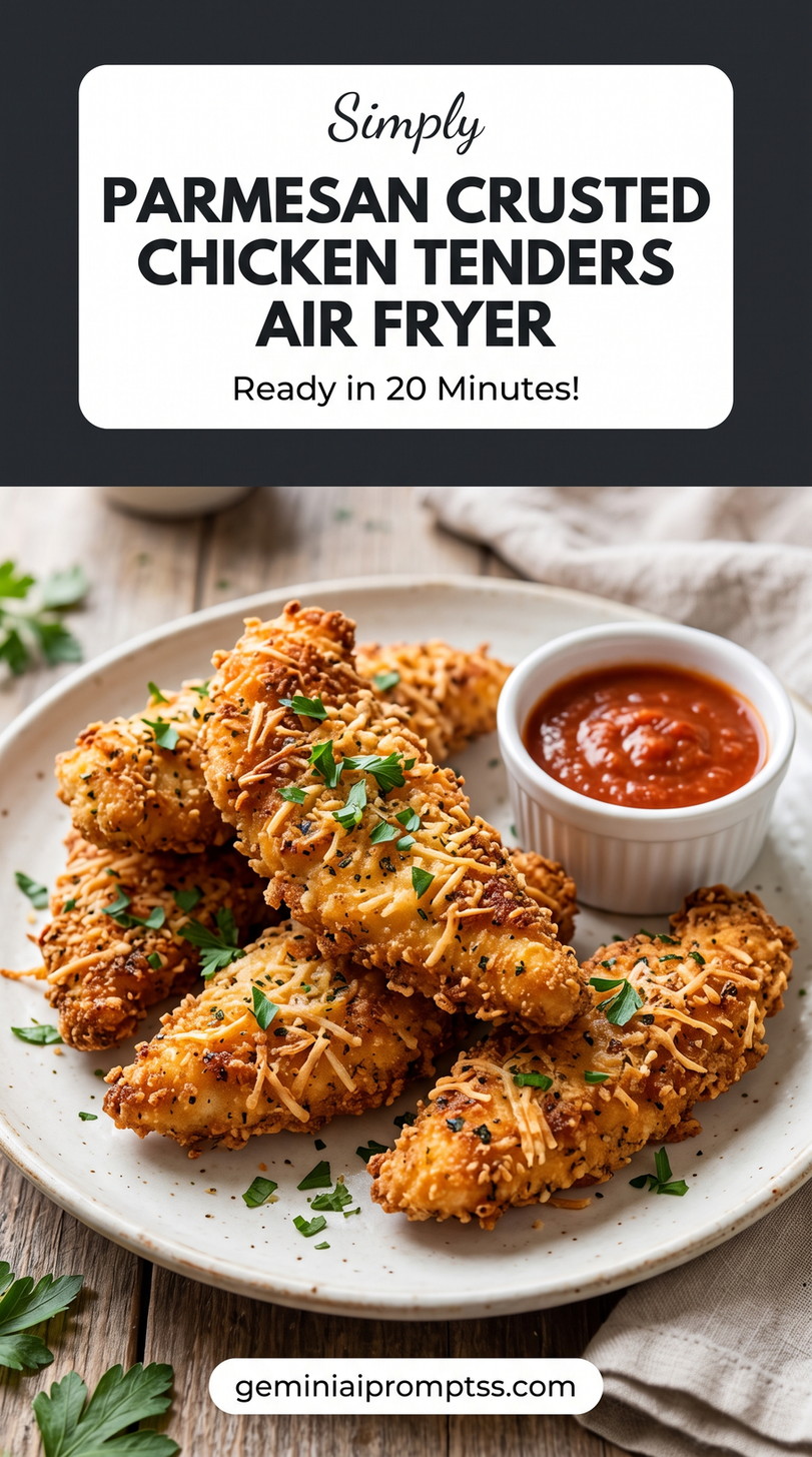 Air-Fryer Parmesan-Crusted Chicken with Mayo with chicken, golden Parmesan crust, herbs