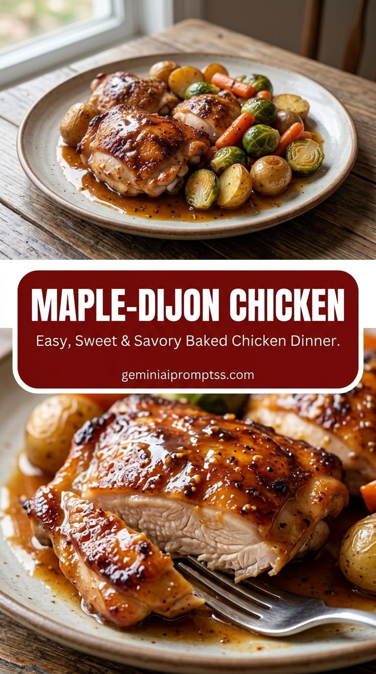 Maple-Dijon chicken with tender chicken and lemon-caper pan sauce