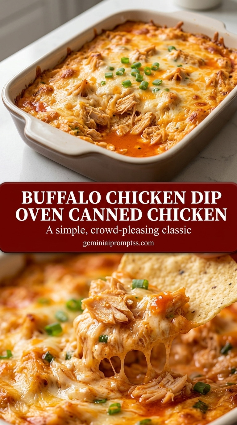 Buffalo chicken dip oven canned chicken with creamy buffalo sauce chicken dip, melted cheddar, and corn-free crumbs