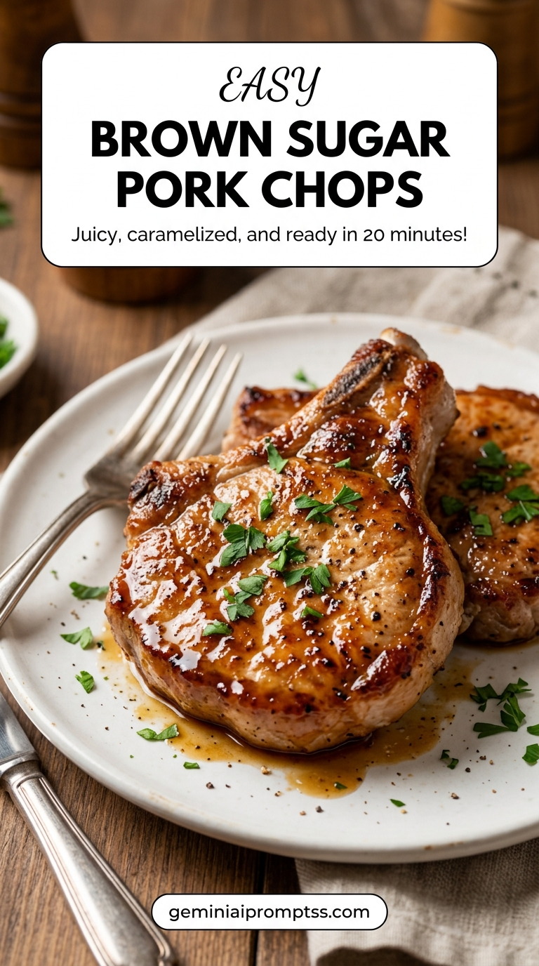 Pork chop recipe brown sugar with tender pork and flavorful sauce