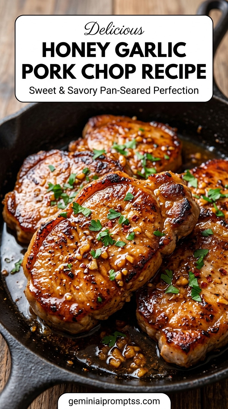 Pork chop recipe honey garlic with tender pork and flavorful sauce