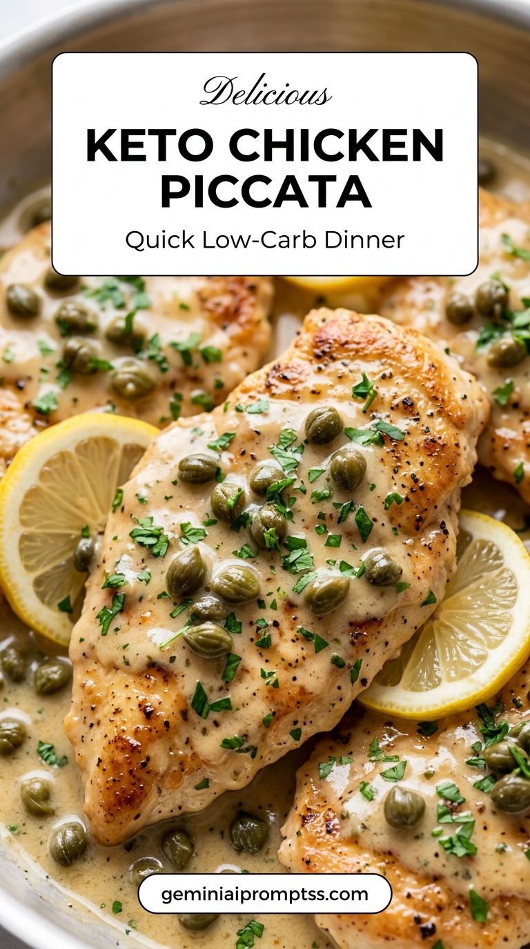 Keto chicken piccata with tender chicken and lemon-caper pan sauce