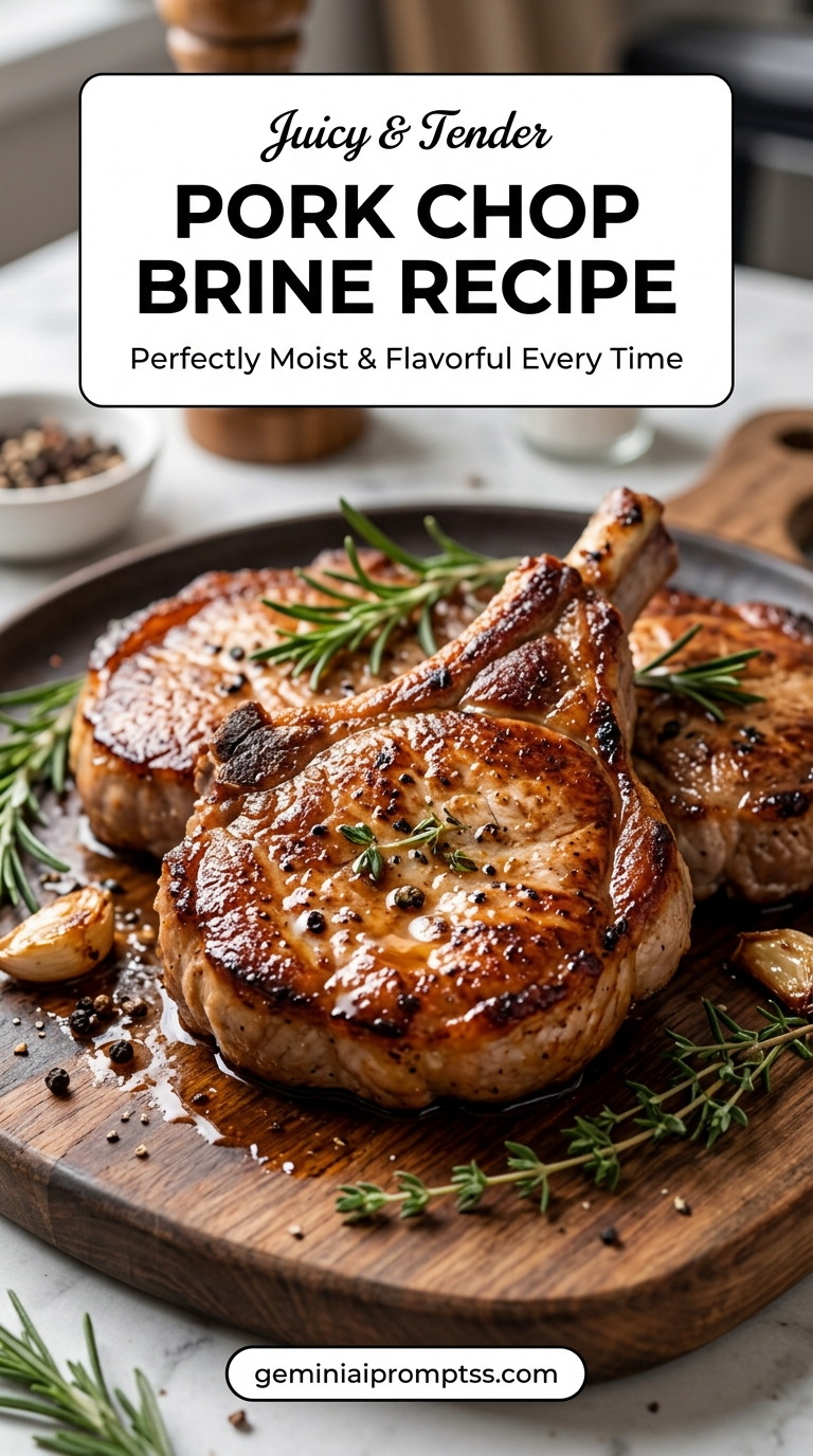 Pork chop brine recipe with tender pork and flavorful sauce