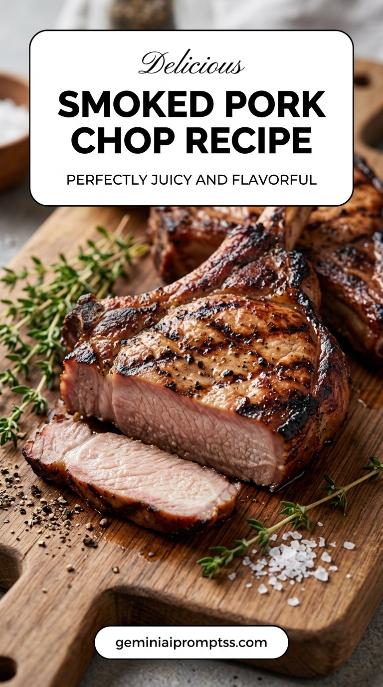 Smoked pork chop recipe with tender pork and flavorful sauce