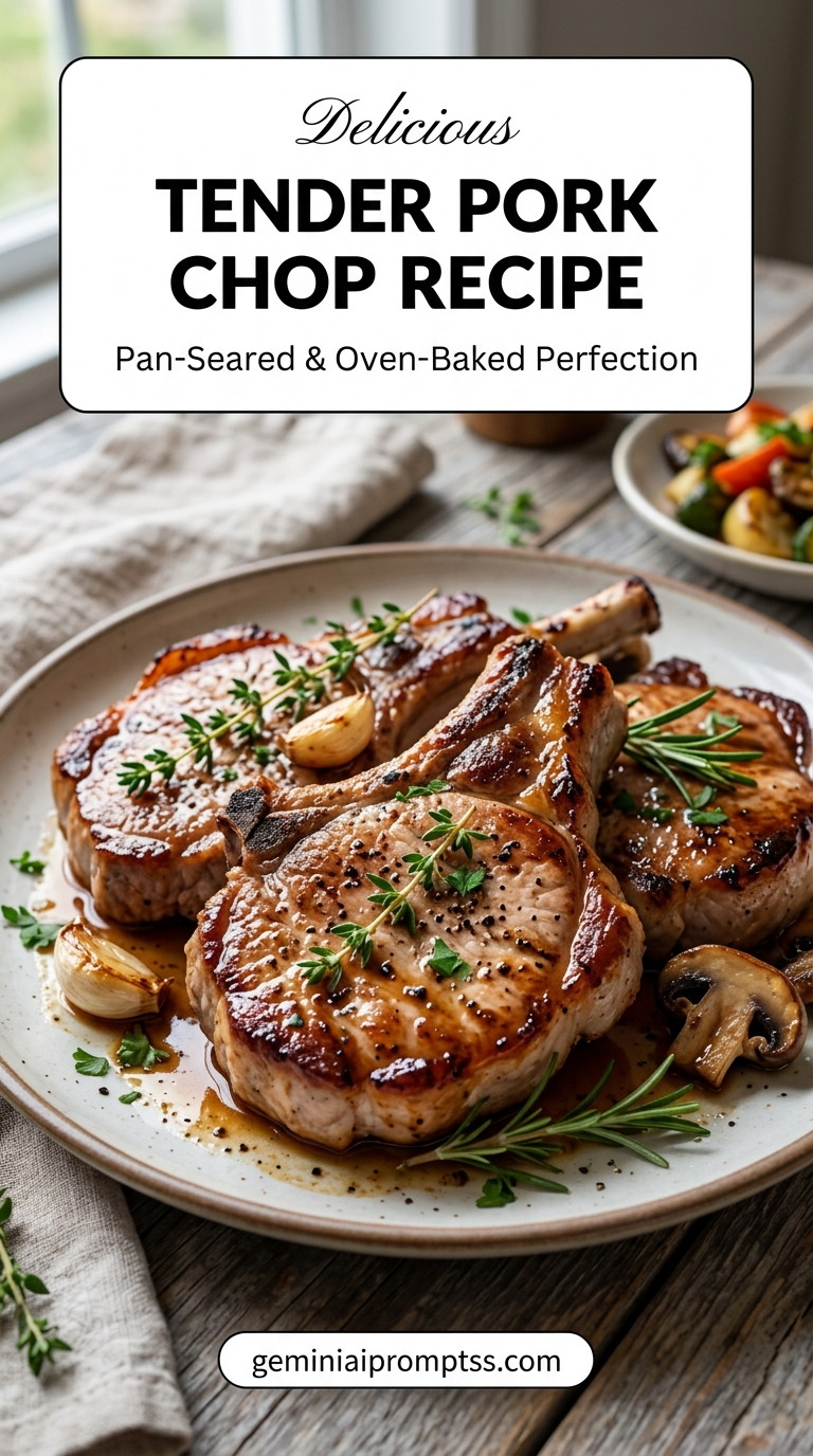 Tender pork chop recipe with tender pork and flavorful sauce