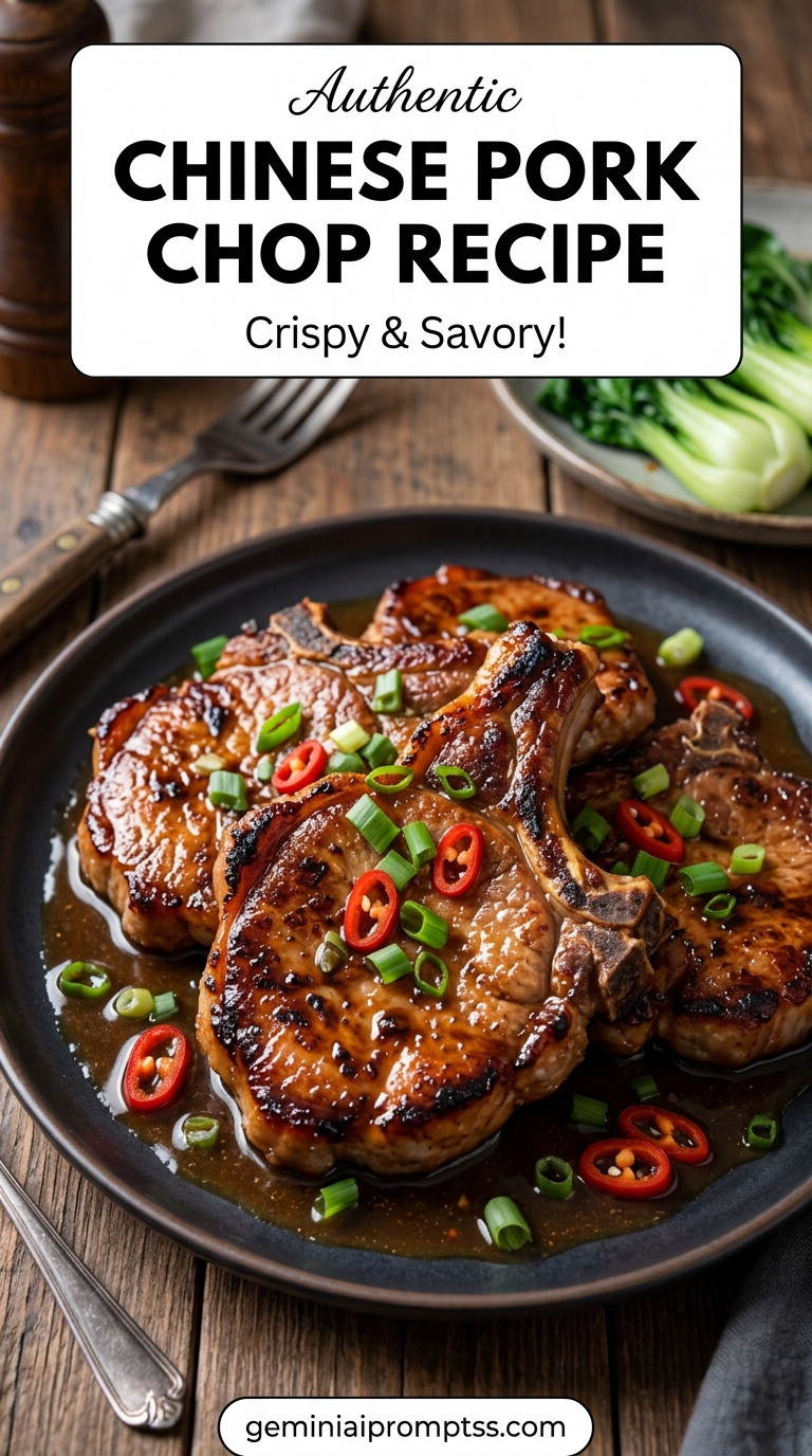 Chinese pork chop recipe with tender pork and flavorful sauce