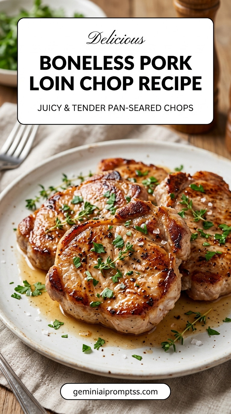 Boneless pork chop and rice recipe with tender pork and flavorful sauce