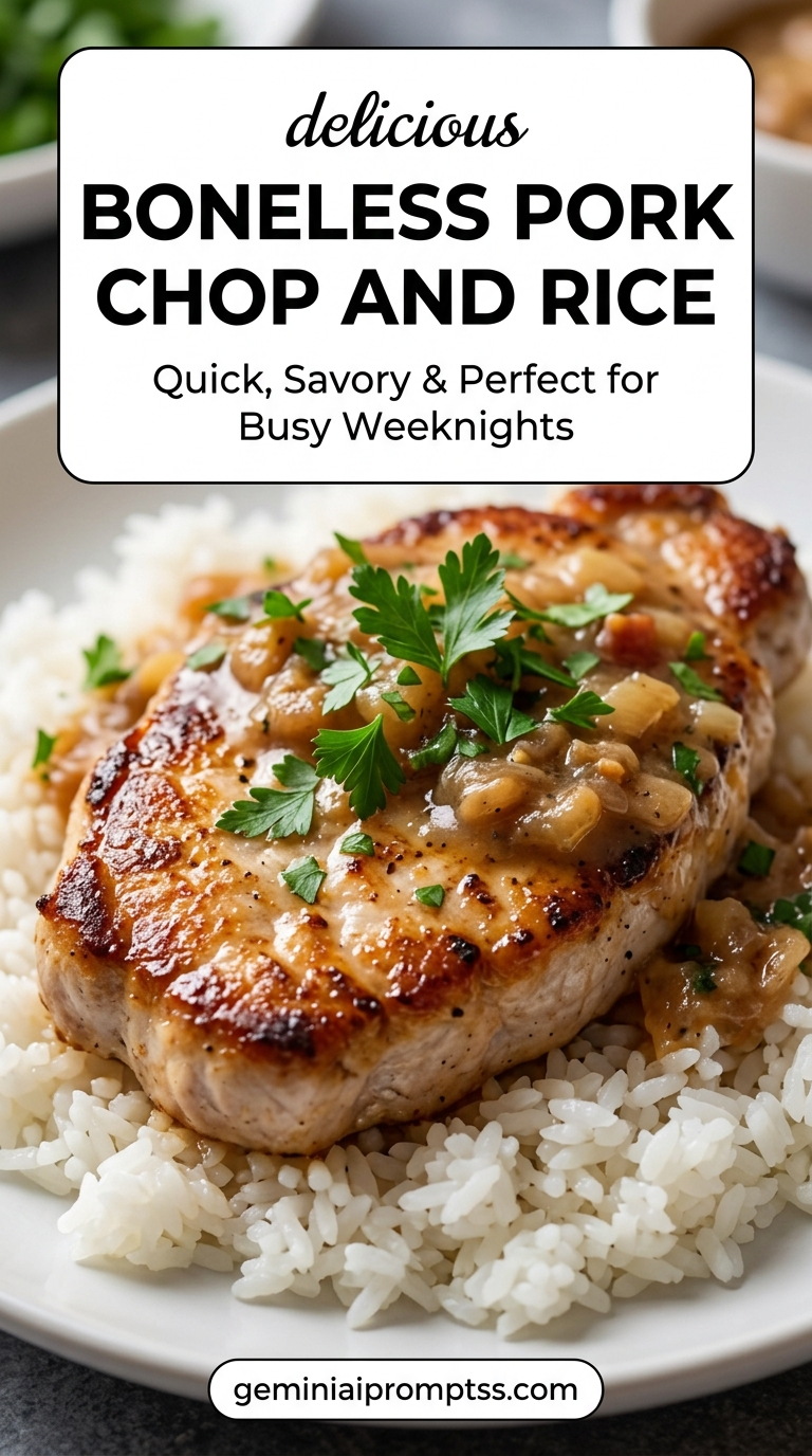 Sirloin pork chop recipe boneless with tender pork and flavorful sauce