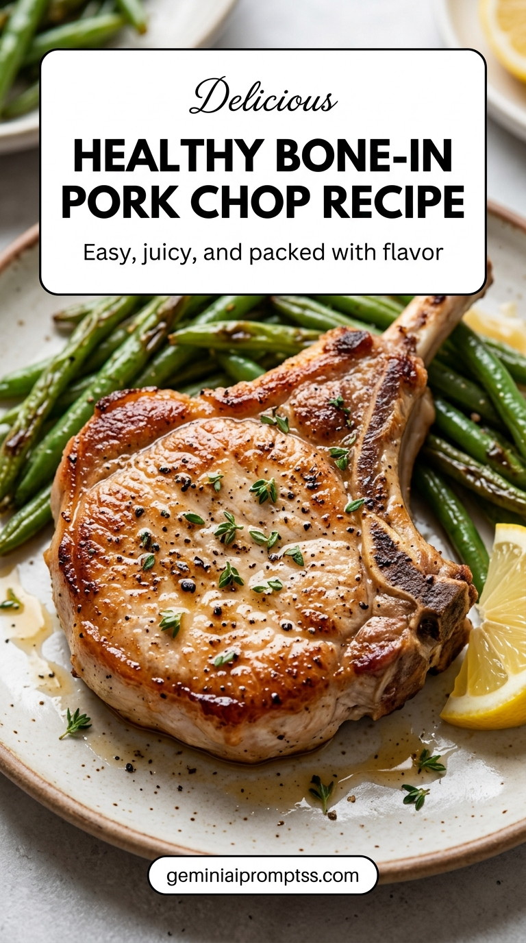 Healthy pork chop recipe clean eating with tender pork and flavorful sauce