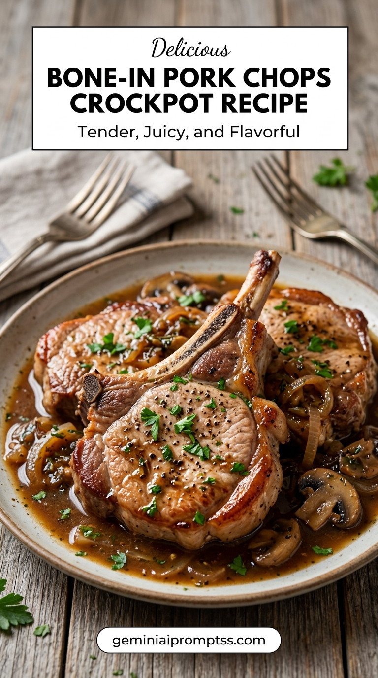 Pork chop apple recipe crockpot with tender pork and flavorful sauce