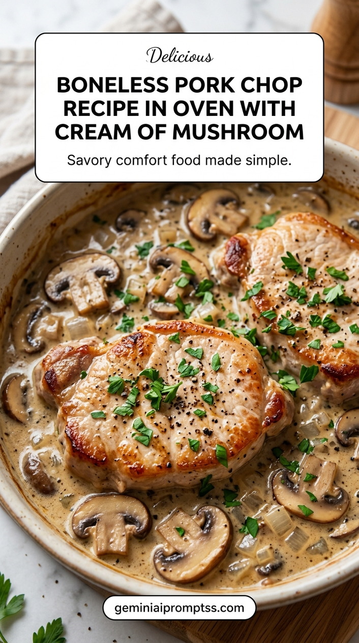 Pork chop recipe with tender pork and flavorful sauce