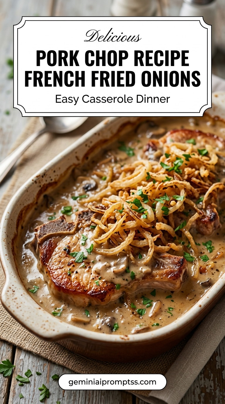 Pork chop recipe cream of mushroom with tender pork and flavorful sauce