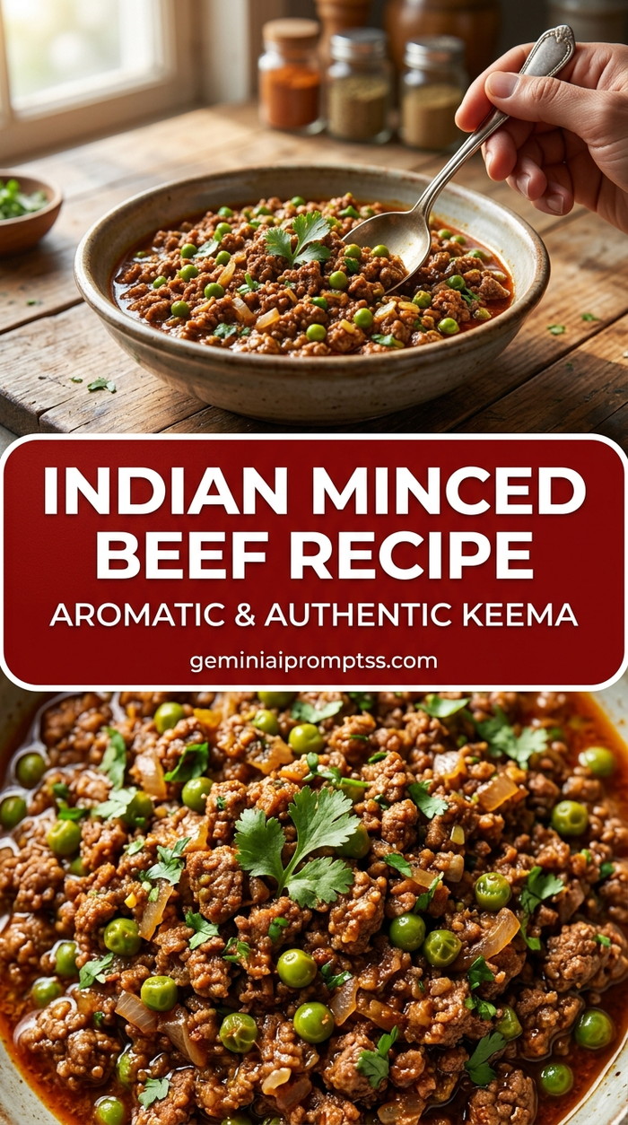 Indian Minced Beef Recipe with lean ground beef, onion, garlic, and a colorful vegetable, and a savory finish
