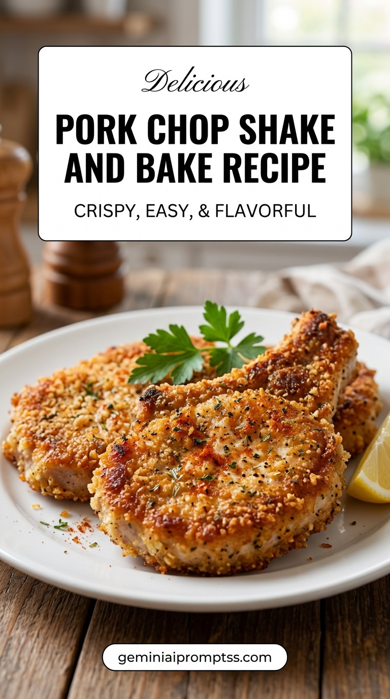 Pork chop shake and bake recipe with tender pork and flavorful sauce