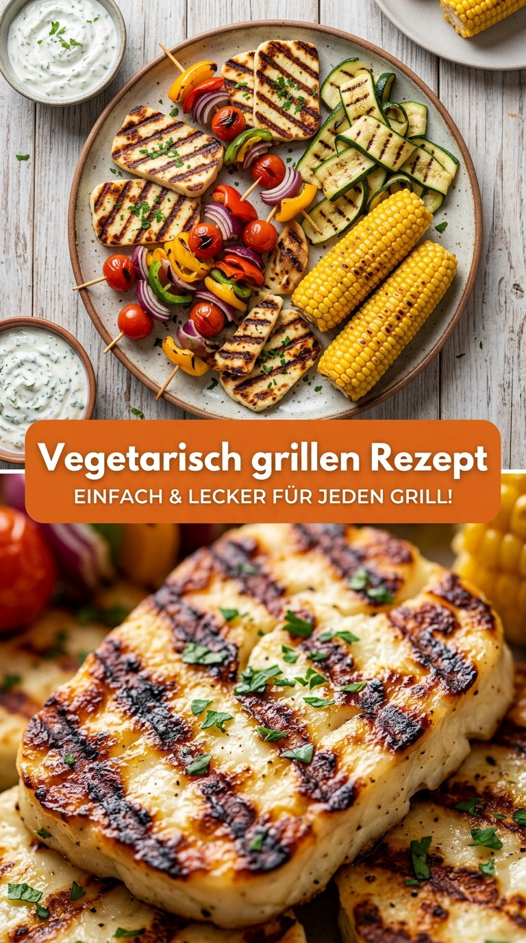 Vegetarisch grillen mit Zucchini, Paprika, Mais und buntem Grillgemüse